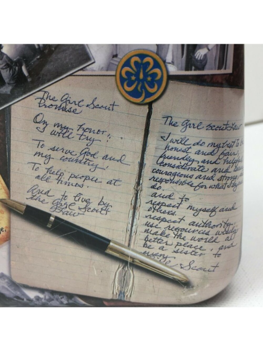 Girl Scout 1912-2012 Travel Suitcase 100th Anniversary Centennial Tin Lunch Box - Picture 5 of 12
